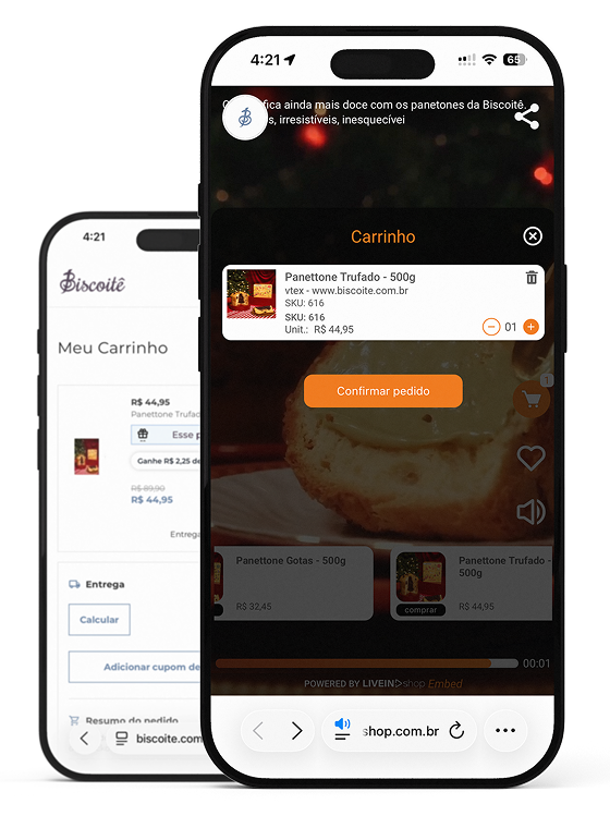 Video player e checkout